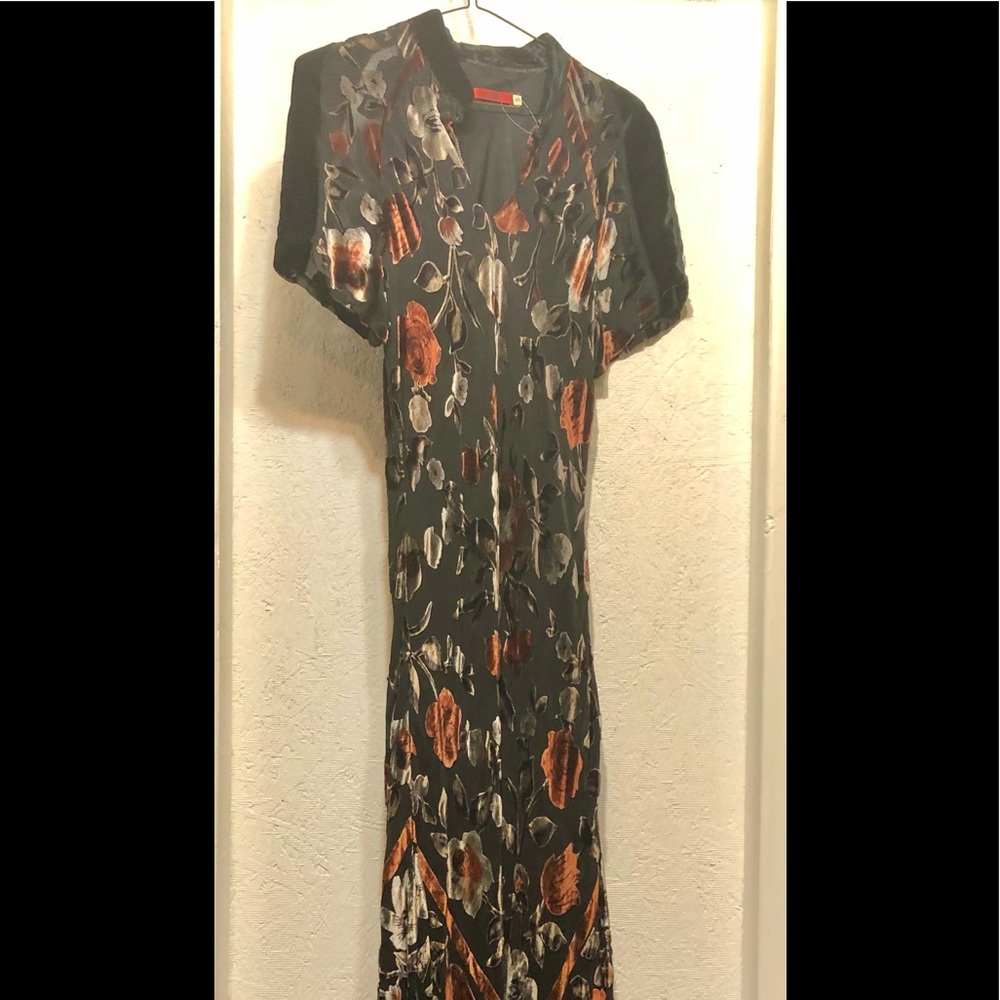 Beautiful burnout velvet dress